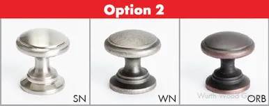 PRO Value Premier Series Satin Nickel 1-1/4" (32 mm) Diameter Knob, PROPR4-SN | PROPR4SN