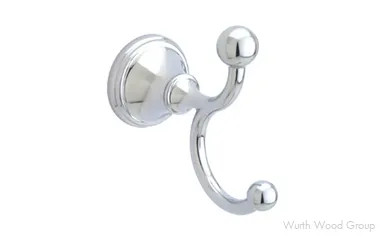 Liberty Hardware Crestfield Double Robe Hook, Polished Chrome | 125861