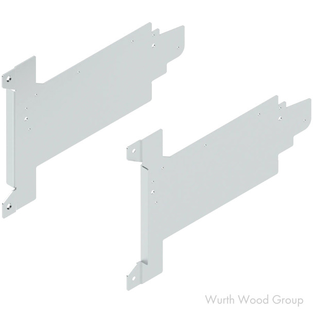 Aventos HF Mounting Bracket Set, Zinc | 20F6001