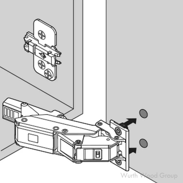 Blum CLIP Top Expando Soft-Close Full Overlay Face-Frame;Frameless Hinges Nickel, 110° Expanding Dowel - 71B453T, 110 DEGREE F/O | 71B453T