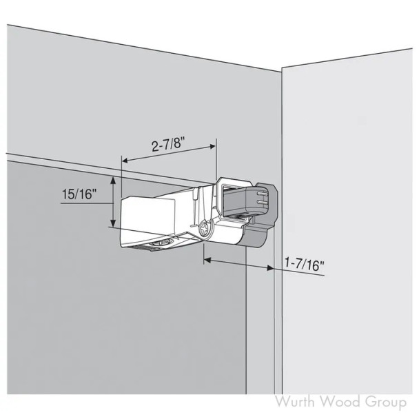 Face Frame Cabinet Soft Close BLUMOTION for COMPACT Hinges, Screw-On | 971A9700