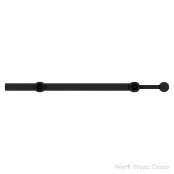 Rev-A-Shelf Black Pull Out Valet Rod 1-1/4"W x 12"D, Side Mount, - CVR-12-MB, 11-7/8" | CVR12MB