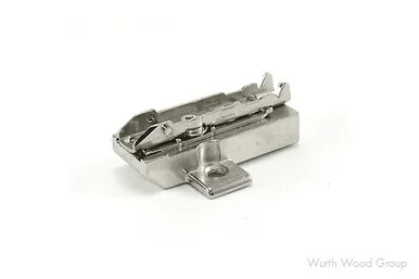 Tiomos Adjustment Wing Mounting Plate with Pre-Mounted Euro Screws, 4-Point Fixing, Nickel-Plated, Screw-On, 2mm | GRF058139762228