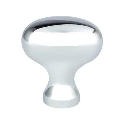 Berenson Transitional Advantage Three Series Polished Chrome 1-5/16" (33 mm) L x 7/8" (22 mm) W Knob, - 0919-126-P, 34MM