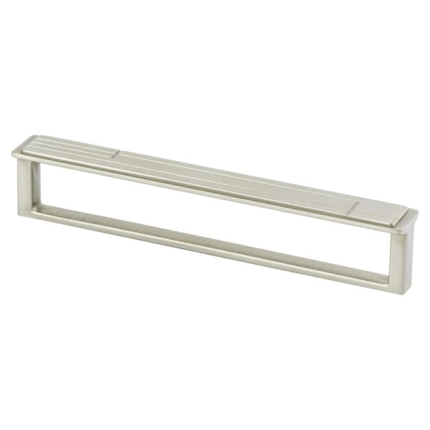 Berenson Oak Park Pulls, Width: 13/16", Brushed Nickel, Center: 160mm, Length: 6 5/8" | H92171BPN
