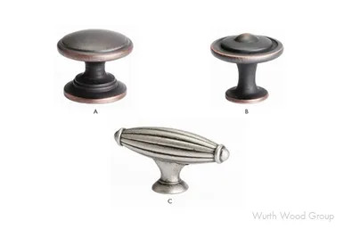 Berenson Advantage Plus 5 Knobs, 1 3/16"H x 2 9/16"L x 11/16"W, Verona Bronze, Letter: C | H939010VB