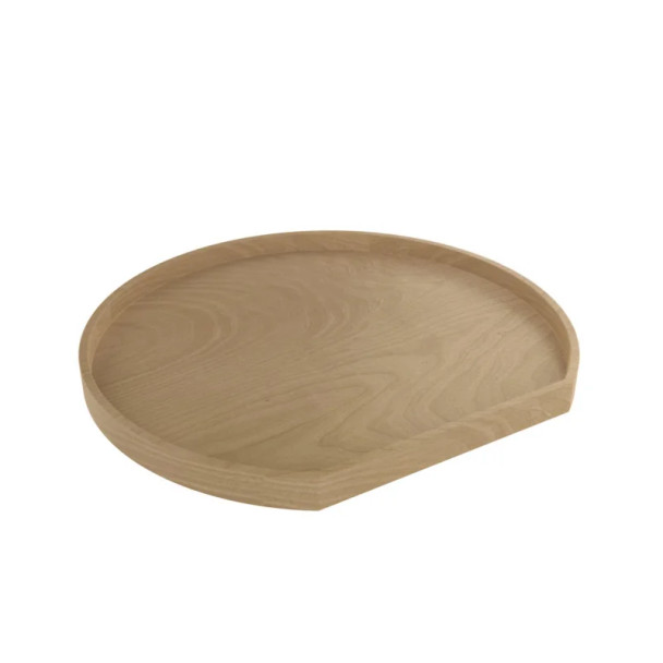 Rev-A-Shelf LD-4BW-001 20" D Banded Maple D-Shape Lazy Susan Independently Rotating, Trays with Bearings, LD-4BW-001-20SB-1, Dia: 32" | LD4BW00132SB1
