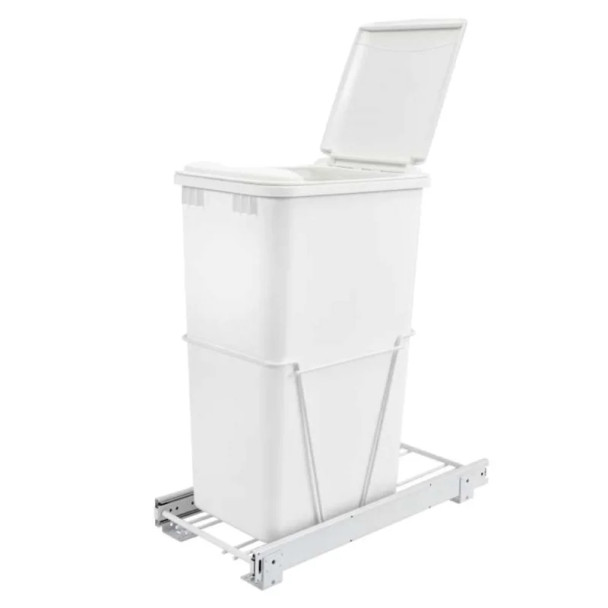 Rev-a-Shelf RV Series Pullout Waste Container - 50 QT., 10-3/4" (273mm) W x 22" (559mm) D x 23-1/4" (591mm) H | RV12PB50