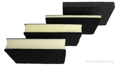 SurfPrep Interface Pad Hard No Hole 4 x 3" Rectangle Pad - Non-Vacuum Hook and Loop, - SPIP3X4F7MM | SPIP3X4F7MM