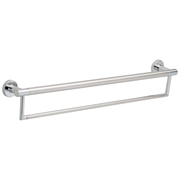 Liberty Hardware Decor Assist Contemporary Towel Bar with Assist Bar, Polished Chrome | 24" | 41519