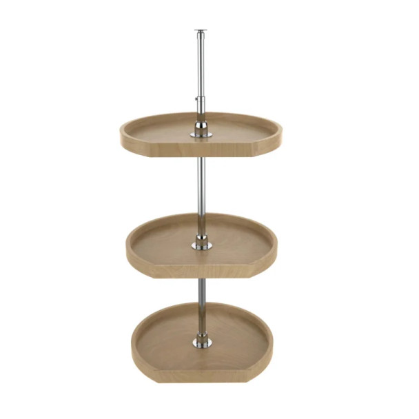 Wood D-Shape 2 Shelf Set 20" | 4WLS2722052