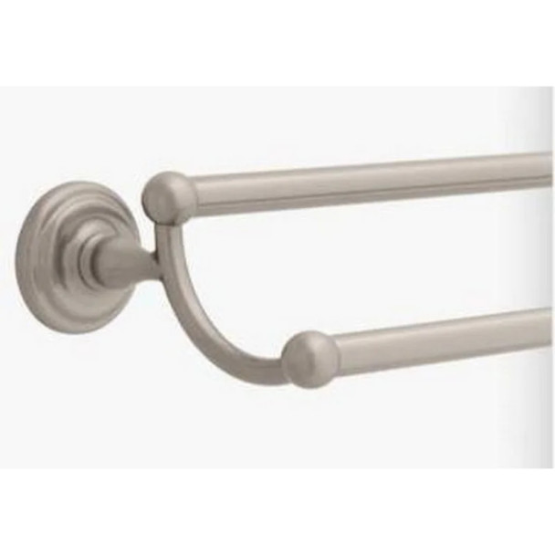 Jamestown Series Towel Bars, Douible Bar 24-1/4" Center to Center Satin Nickel | 9045SN