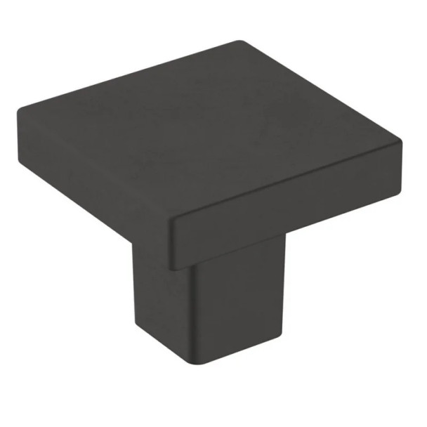 Amerock Monument Series Matte Black 1-3/16 in (30 mm) Diameter Knob, - BP36905FB | BP36905FB