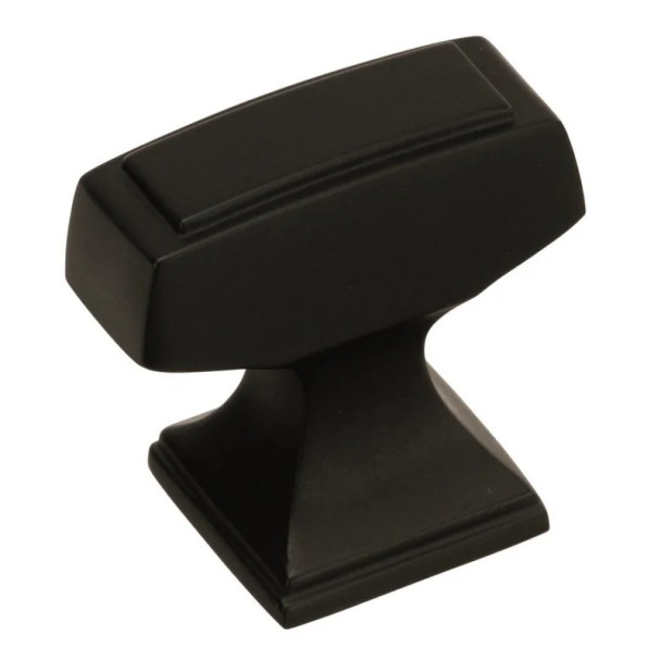 Amerock Mulholland Series Black Bronze 1-1/4 in (32 mm) L x 13/16 in (20.5 mm) W Knob, -BP53029BBR | BP53029BBR