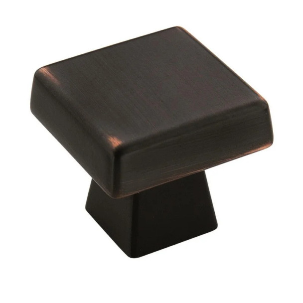 Amerock Blackrock Series Oil Rubbed Bronze 1-1/2 in (38 mm) L x 1-1/2 in (38 mm) W Knob, -BP55273ORB | BP55273ORB