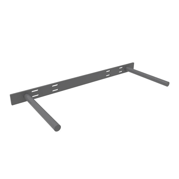 6" x 34-1/2" Floating Shelf Support Rod Bracket, Steel Finish | FB08614