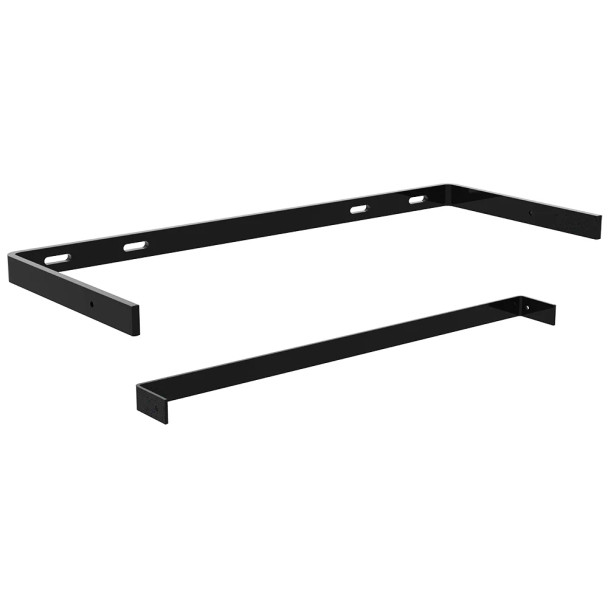 8" x 19-3/4" Low Profile Floating Shelf Bracket, Black Finish | FB165244