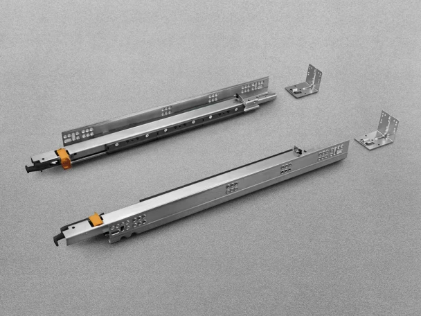 Salice Progressa Soft-Close Full Extension Undermount Drawer Slides, Zinc | 18" | G5U9S457XXF6