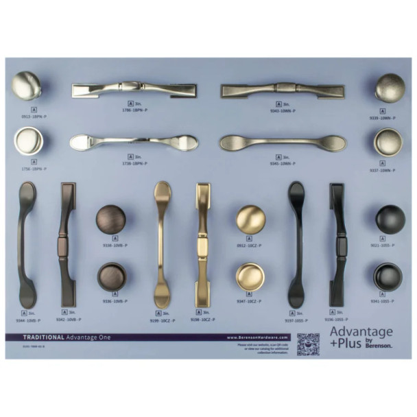 Berenson ADV+ TRADITIONAL 1 DISPLAY BOARD, 0191 | H0191700005B