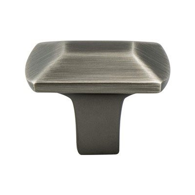 Berenson Series Vintage Nickel 1-7/16" (37 mm) L x 1" (25 mm) W Knob, | Laura | H98271VTNP