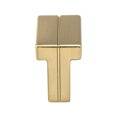 Berenson Skyline Series Modern Brushed Gold L x 3/4" (19 mm) W Knob, - 9995-1MDB-P | 1-3/8" | H99951MDBP