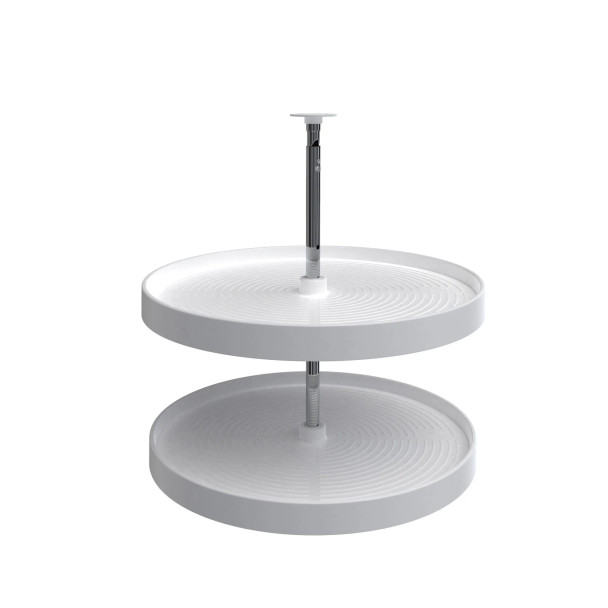 24" LD Polymer Full Circle Whi 2 Tray SE | LD206224111