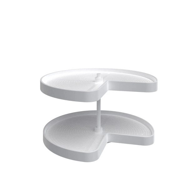 28" LD Polymer Kidney Whi Btm MT 2 Tray | LD247228BM111