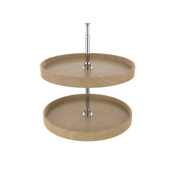 24" LD Natural Wood Full Circle 2 Tray S | LD4NW072241