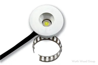 1W 12Vdc Mini-Spot/Eye Led 3000K Black | LLED1EBWBL1