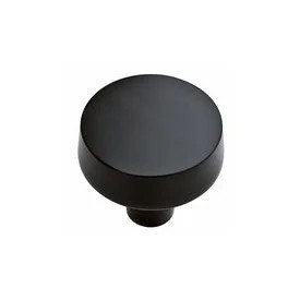 Liberty Soft Modern Series 1-7/16" (36.5 mm) Diameter Flat BlackKnob, - P34942-FB-C | P34942FBC