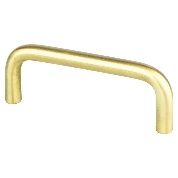 Berenson Zurich Satin Brass Wire Pulls | Center: 3", 3 5/16" | H61632SB