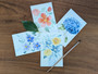 Hand Painted Floral Watercolor Postcards - 4 Pack (3)