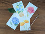 Hand Painted Floral Watercolor Postcards - 4 Pack (6)