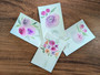 Hand Painted Floral Watercolor Postcards - 4 Pack (14)