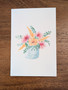 Floral Watercolor Print Cards - 3 Pack