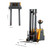 Counterbalanced Electric Stacker| 2200 lb| 98" Lifting| Apollo Forklift A-3043