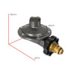 Regulador gas L.P. baja presión para 1 cilindro modelo REG102 PSM1
