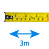 flexómetro compacto, iusa, 3 m
