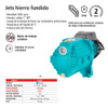 Bomba jet hierro fundido 1 HP entrada/salida 1"