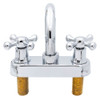 Mezcladora de 4” para Lavabo con Manerales de Cruceta, Primo Esencial, IUSA