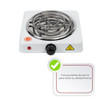 Parrilla eléctrica 1 quemador mini espiral 1000 w