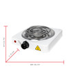 Parrilla eléctrica 1 quemador mini espiral 1000 w