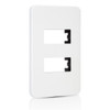 Placa tradizione de 2 ventanas color blanco