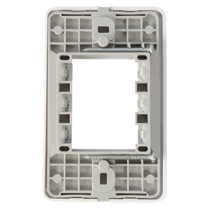 Placa tradizione de 3 ventanas color blanco