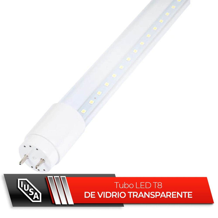 Tubo LED T8 transparente, 120 cm, 18W, IUSA