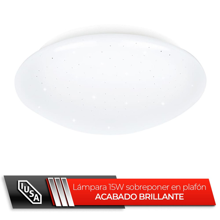 Plafón LED para sobreponer acabado brillante