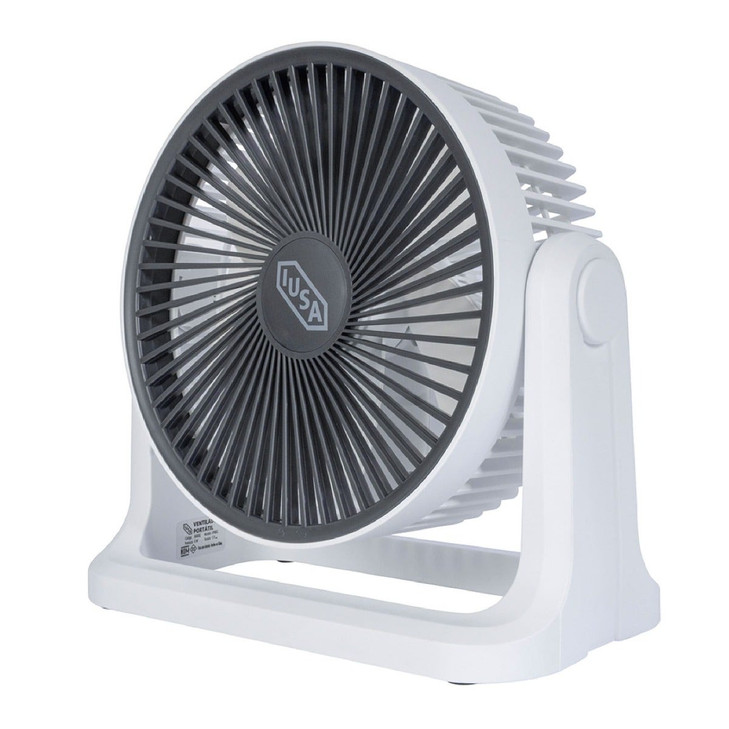 Ventilador personal recargable 8" blanco IUSA