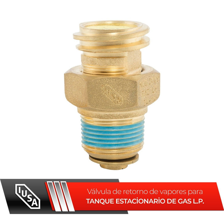 Válvula de retorno para tanque estacionario