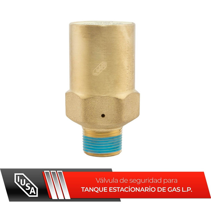Válvula de seguridad para tanque de almacenamiento de gas