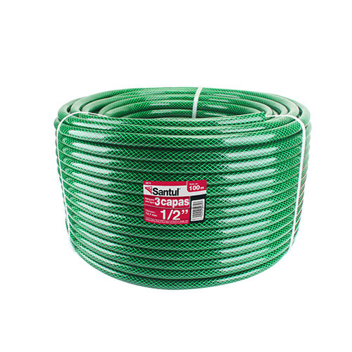 Manguera para Jardín Reforzada 3 Capas 3/4" 100 m SANTUL